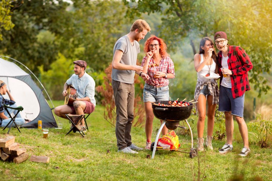 famille au camping du Verdon Provence